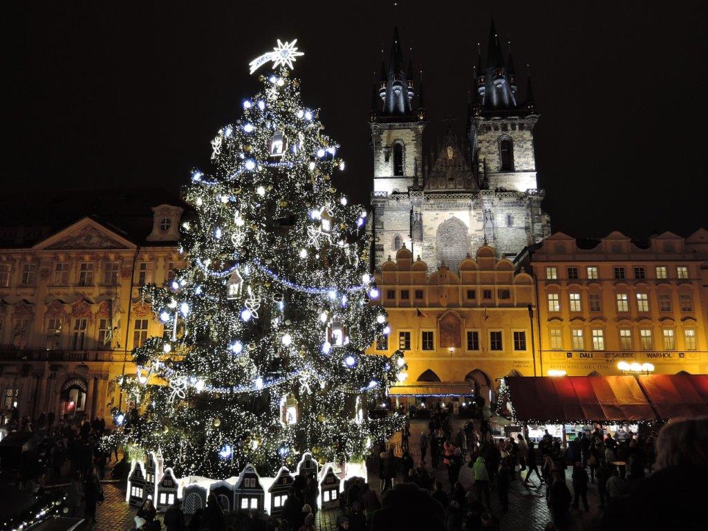 Prague in the snow